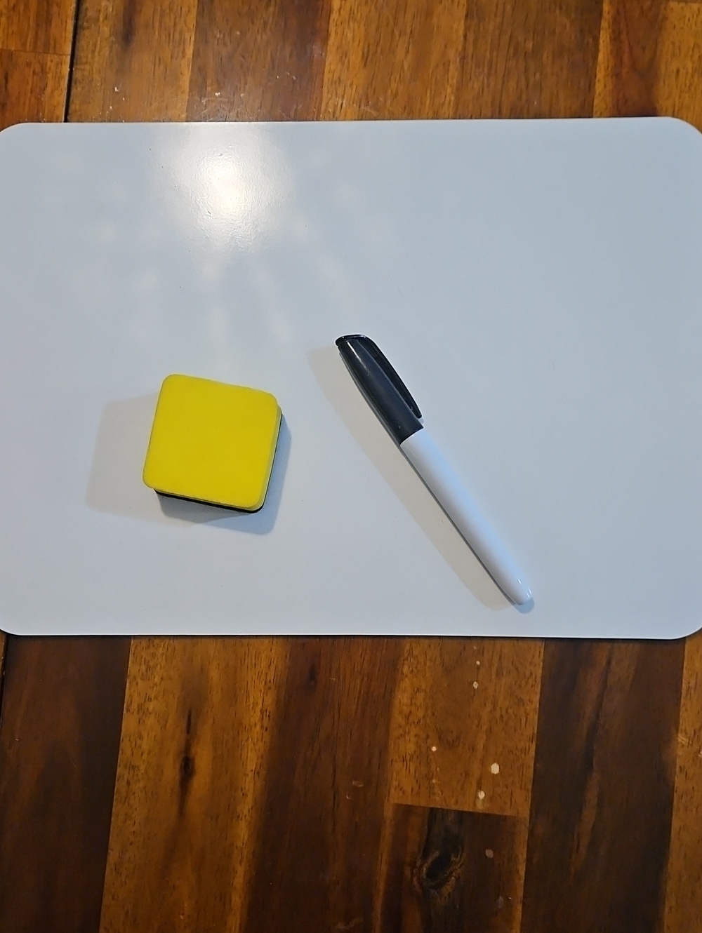 8-piece Magnetic Dry-Erase Board Set with Yellow Erasers and Black-Tip Markers